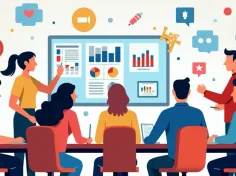 Analystes autour d'un tableau